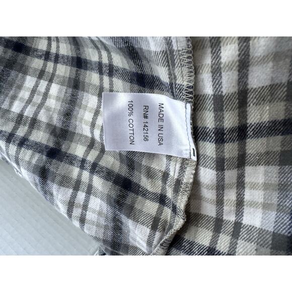 SoulCycle Cotton Yoga Wheel & Patches Flannel Button Up Shirt Top - Picture 7 of 9